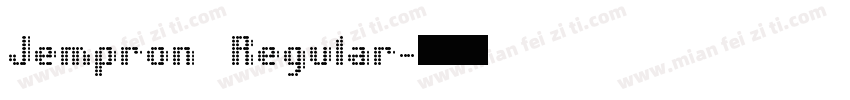 Jempron   Regular字体转换